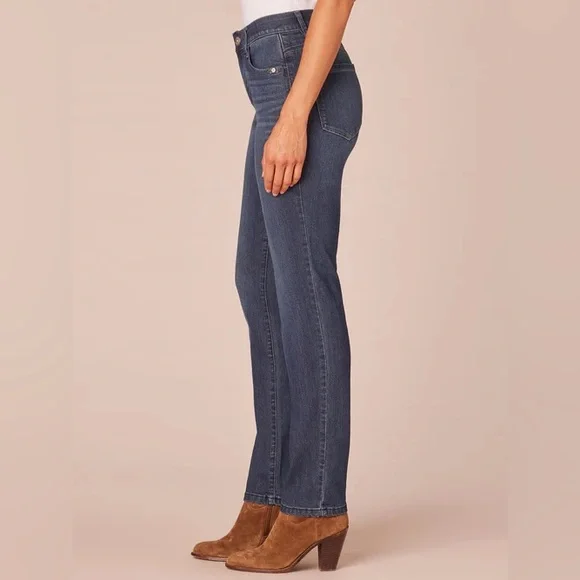 NWT Democracy "Ab"solution Indigo High Rise Straight Leg Jeans Size 14 - Picture 3 of 10
